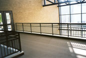 4 line balustrade picket railing for inside of schools