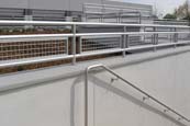 wire mesh railing square designed in aluminum